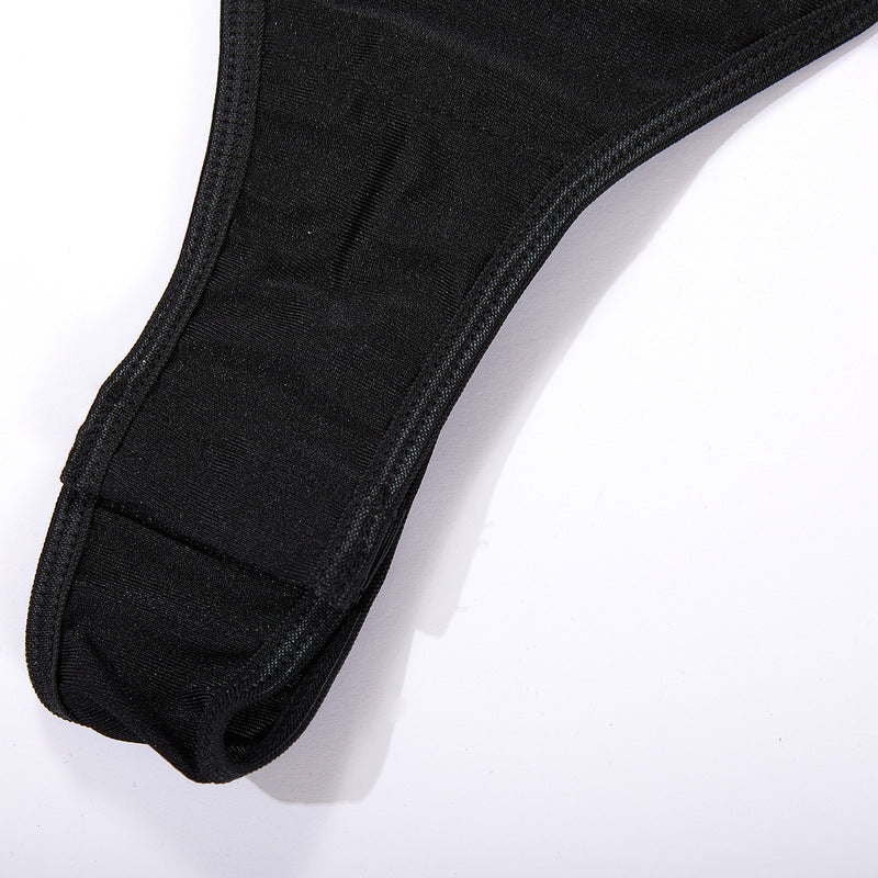 Black Sexy Jumpsuit Hollow Underwear-Panties Details