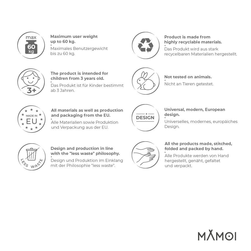 MAMOI® Cocon hamac pour enfant, Fauteuil suspendu pour bebe, Balançoire thérapeutique de coton, Balancoire sensorielle interieur, Jeu sensoriel autisme