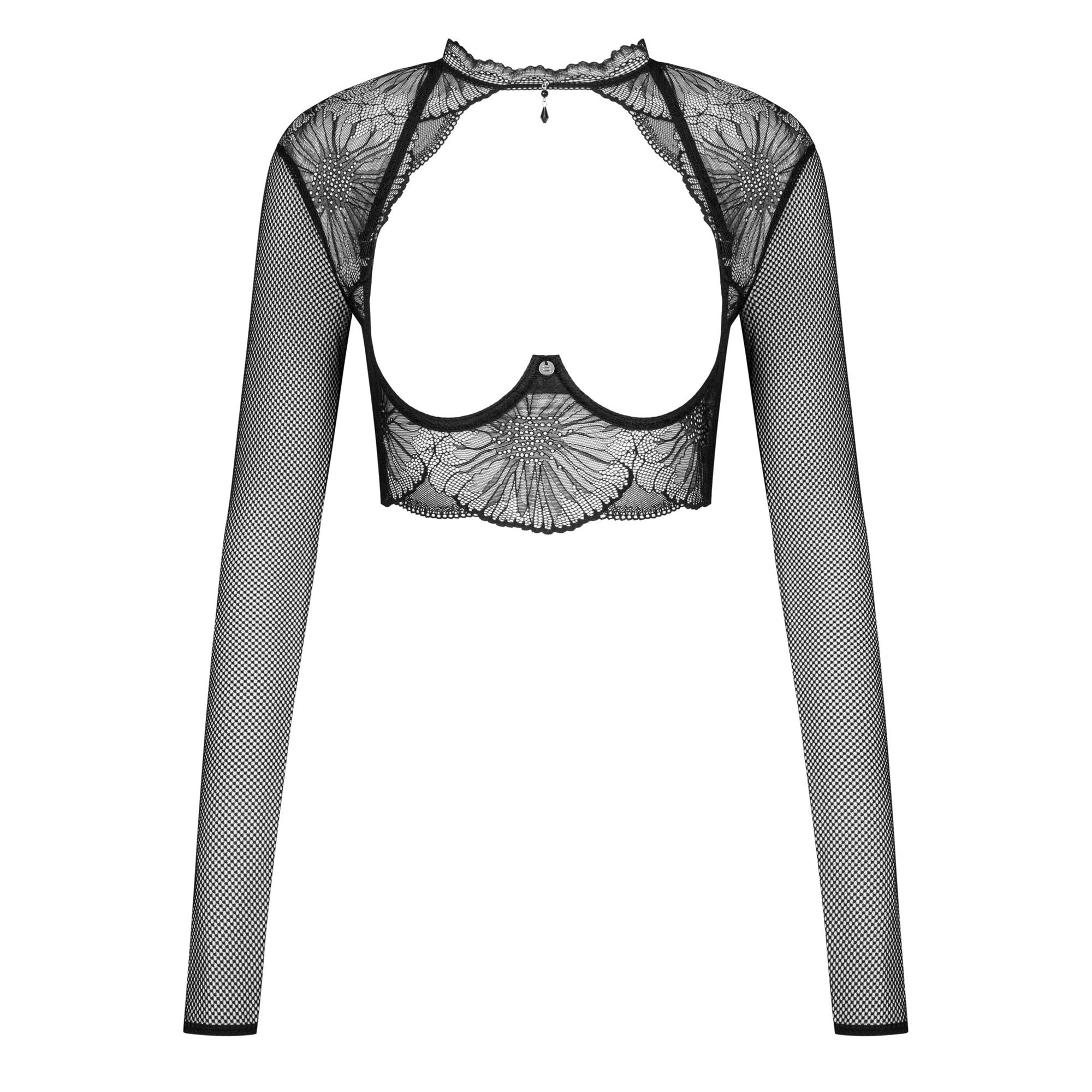 Sexy Fishnet Open Cup Top Obsessive Mibelia