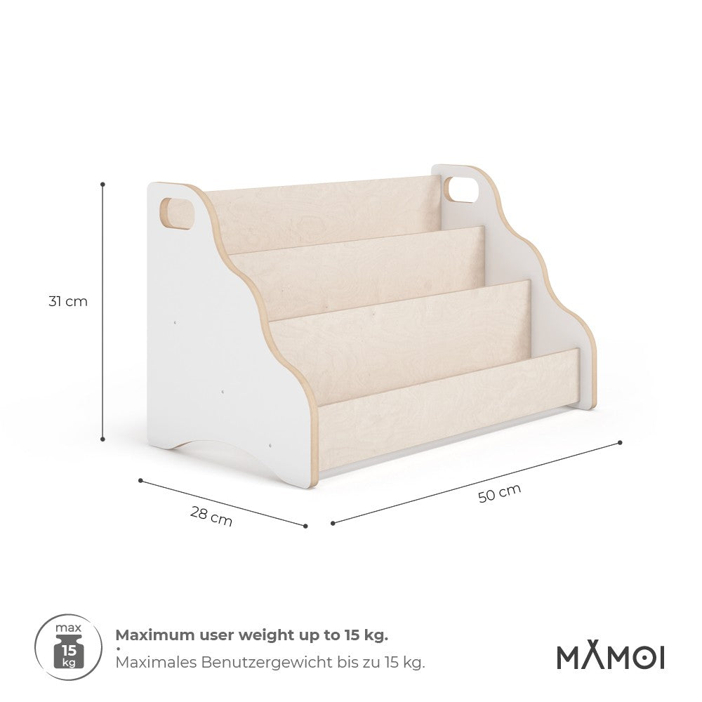 MAMOI® Bibliothèque meuble de rangement pour enfant, Petite bibliotheque murale, Etagere livre et meuble pour chambre de bebe, Bibliothèques montessori pour enfants