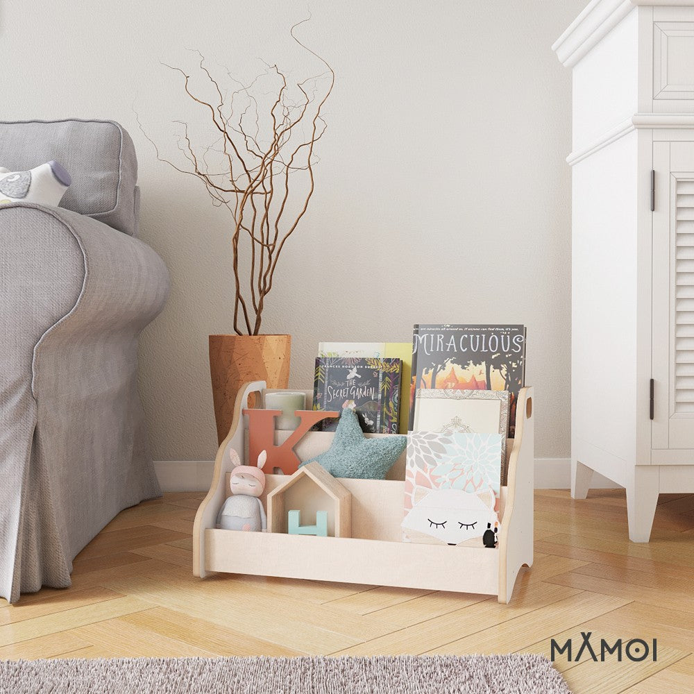 MAMOI® Bibliothèque meuble de rangement pour enfant, Petite bibliotheque murale, Etagere livre et meuble pour chambre de bebe, Bibliothèques montessori pour enfants