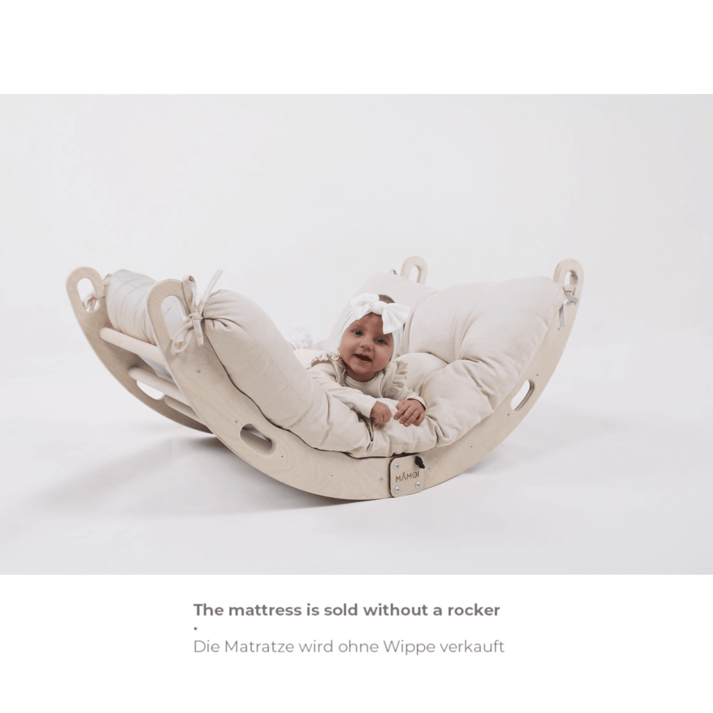 MAMOI® Cushion for toddler climbing frame indoor, Cushion for Baby kids climbing dome, Mat for wooden climbing triangle for children from 1/2/3 years