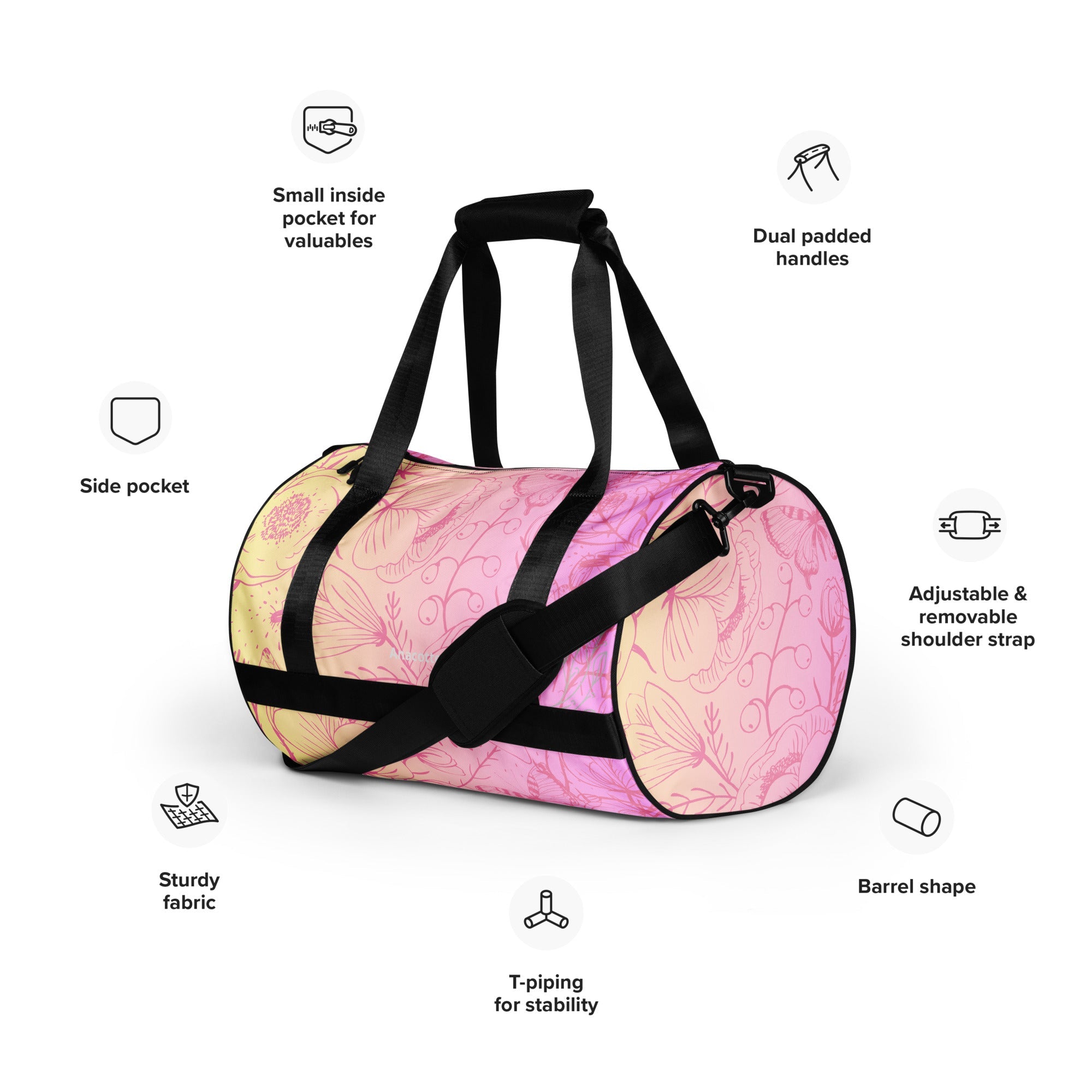 Anacotte Flora Gym Duffle Bag