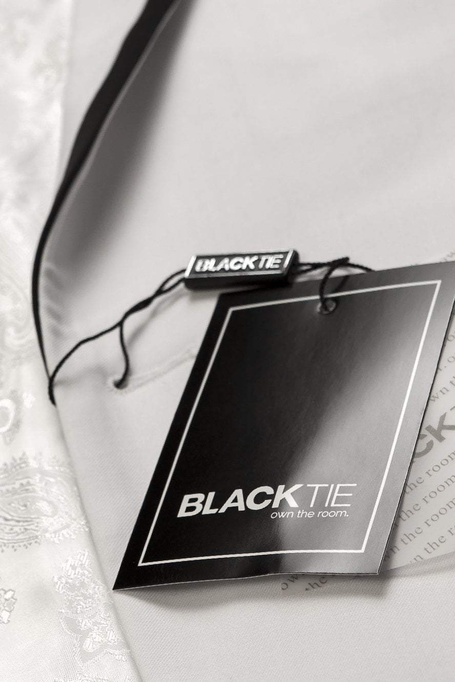 "Crew" White Tuxedo Jacket Shawl (Separates)-4