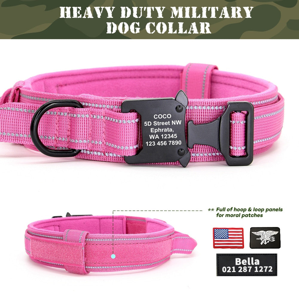 Personalized Military Tactical Dog Collar