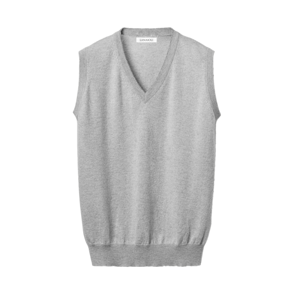 Men's Pure Cashmere V-Neck Vest
