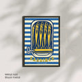 Affiche Sardines – Côte d’Azur - Affiche cuisine